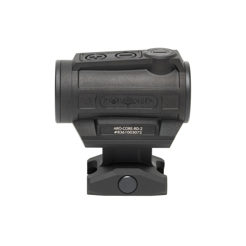 Holosun ARO-CORE Red Dot Sight with Shake Awake, 22mm Optical Window, 12 Brightness Settings, Co-Witness & Low Mounts Included (2 MOA, Red)