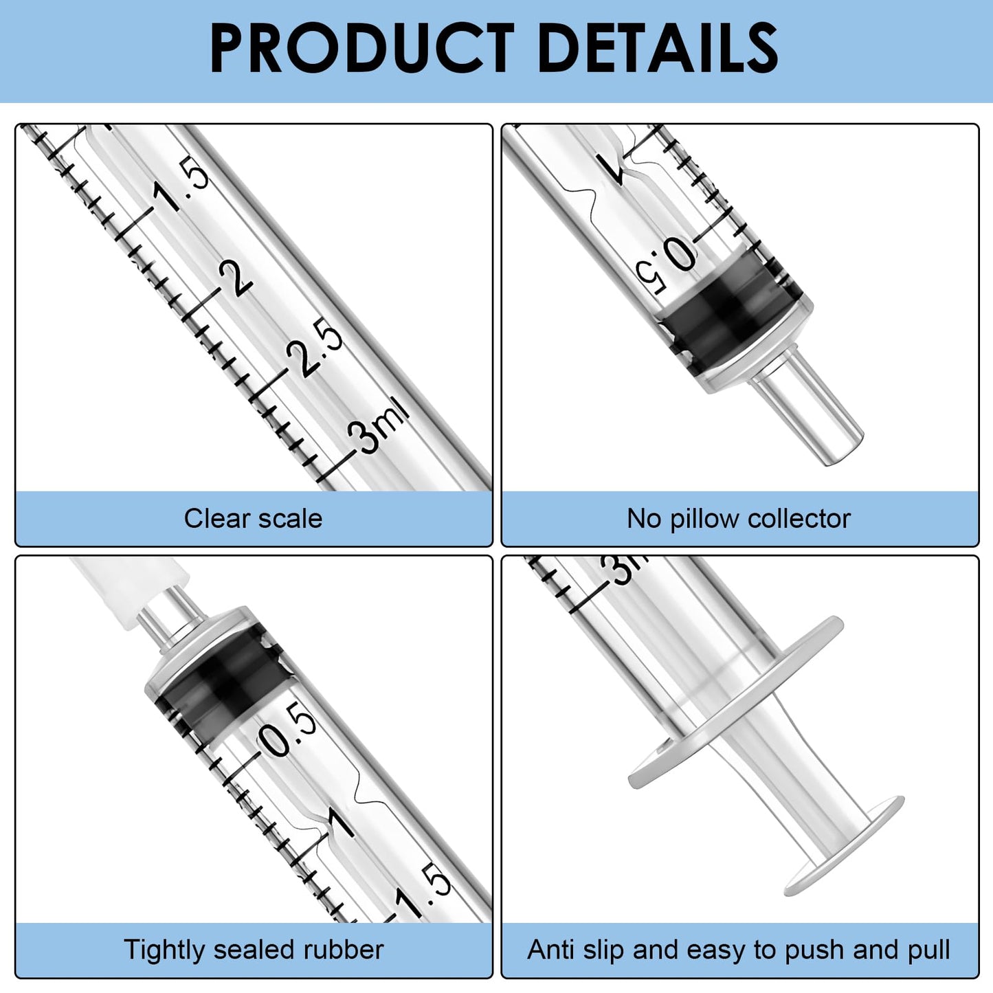 42 Pcs Colostrum Collector Kit, 20 Sterile Sealed Breast Milk Collector(3 ML) - Syringe No-needle with Sealed Caps 20 Stickers 1 Colostrum Collection Measuring Cup(20ml) 1 Slide Lock Storage Bag for Breastfeeding