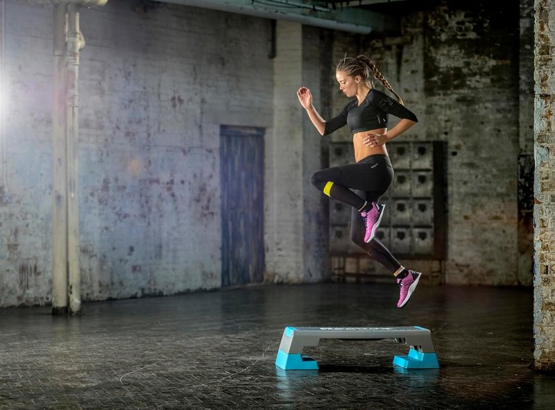 Reebok Adjustable Aerobic Step Platform - Multipurpose Fitness for HIIT & Strength Training | Ideal for Home Workouts