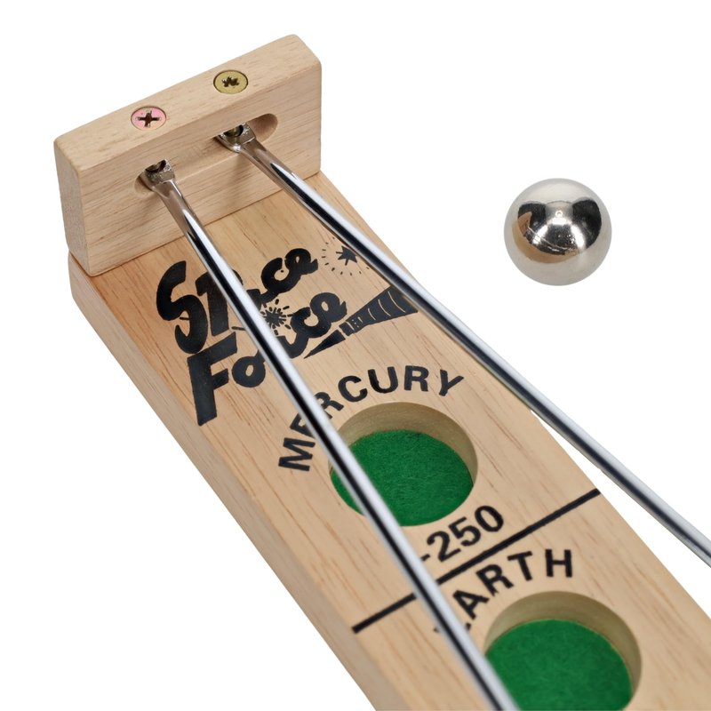 WE Games Shoot the Moon - Classic Solid Wood Rolling Ball Game for Family Fun & Skill Building, Enhances Social Skills, Patience & Perseverance