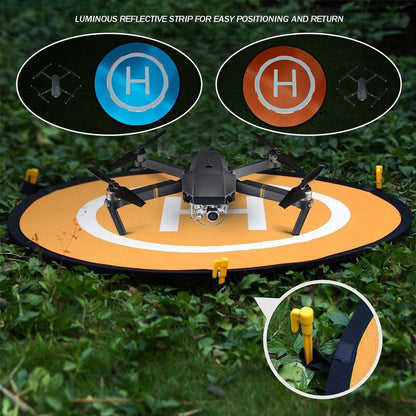 CYH Drone Landing Pad, Universal Waterproof Portable Foldable Landing Pads for RC Drones Helicopter, PVB Drones, DJI Mavic Pro, Antel Robotic, 3DR Solo, DJI Inspire, Antel Robotic X-star (55cm/22''