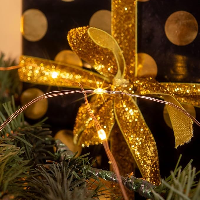 400FT Extra Long Warm White Plug in Fairy Lights 1200 LED Waterproof Copper Wire String Lights with Remote for Christmas Tree Bedroom Porch Patio Ceiling Garden Wedding Party