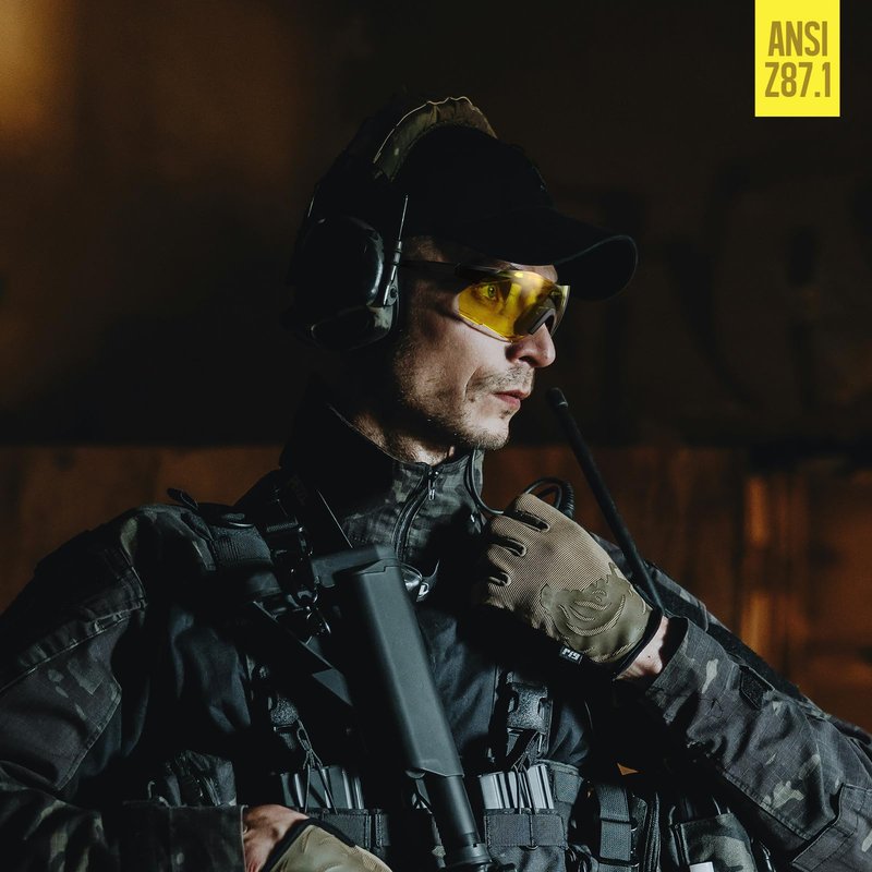 xaegistac Safety Glasses-Anti Fog Shooting Glasses, Wide field of View, Soft Nose Pad for Shooting, Hunting, Airsoft Outdoors