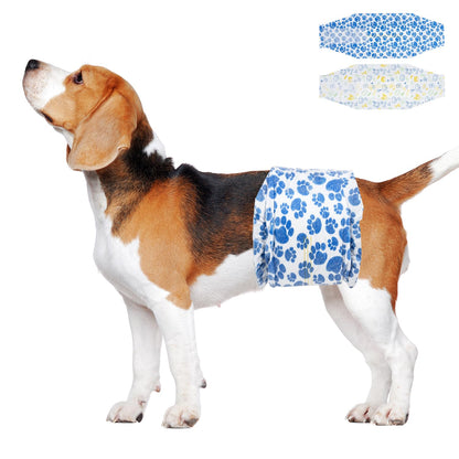 Dono Disposable Dog Nappies Male, 20 Pcs, Wetness Indicator, Male Dog Wraps, Dog Belly Bands, Super Absorbent, Leak-Proof, Incontinence, Excitable Urination, Heat, Marking Issues, M