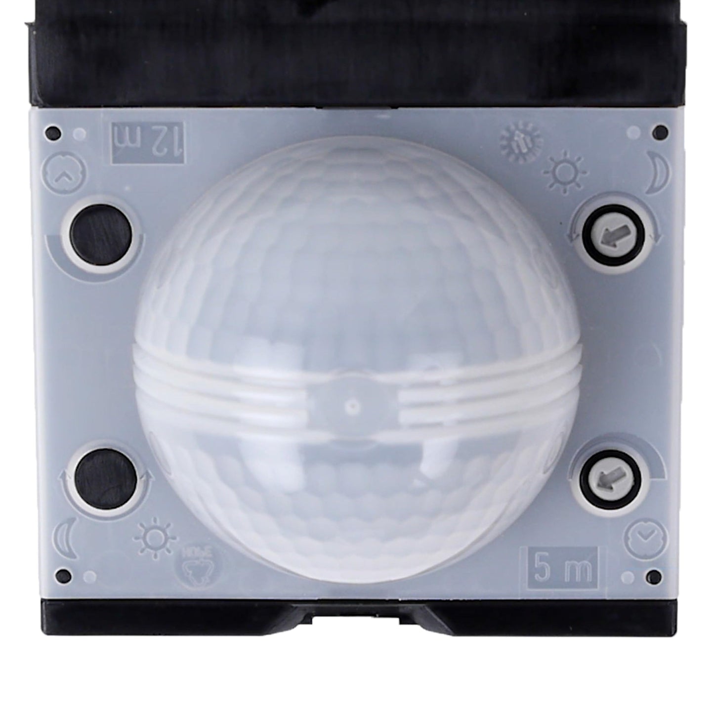 Steinel Motion Sensor IS 180-2 Black, PIR Motion Detector, 12 m Reach, max. 1000 W for 6 LED Lights, Twilight Switch