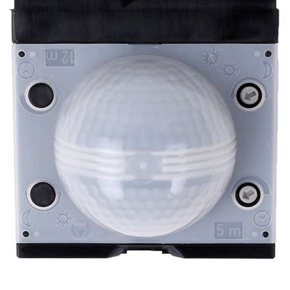 Steinel Motion Sensor IS 180-2 Black, PIR Motion Detector, 12 m Reach, max. 1000 W for 6 LED Lights, Twilight Switch