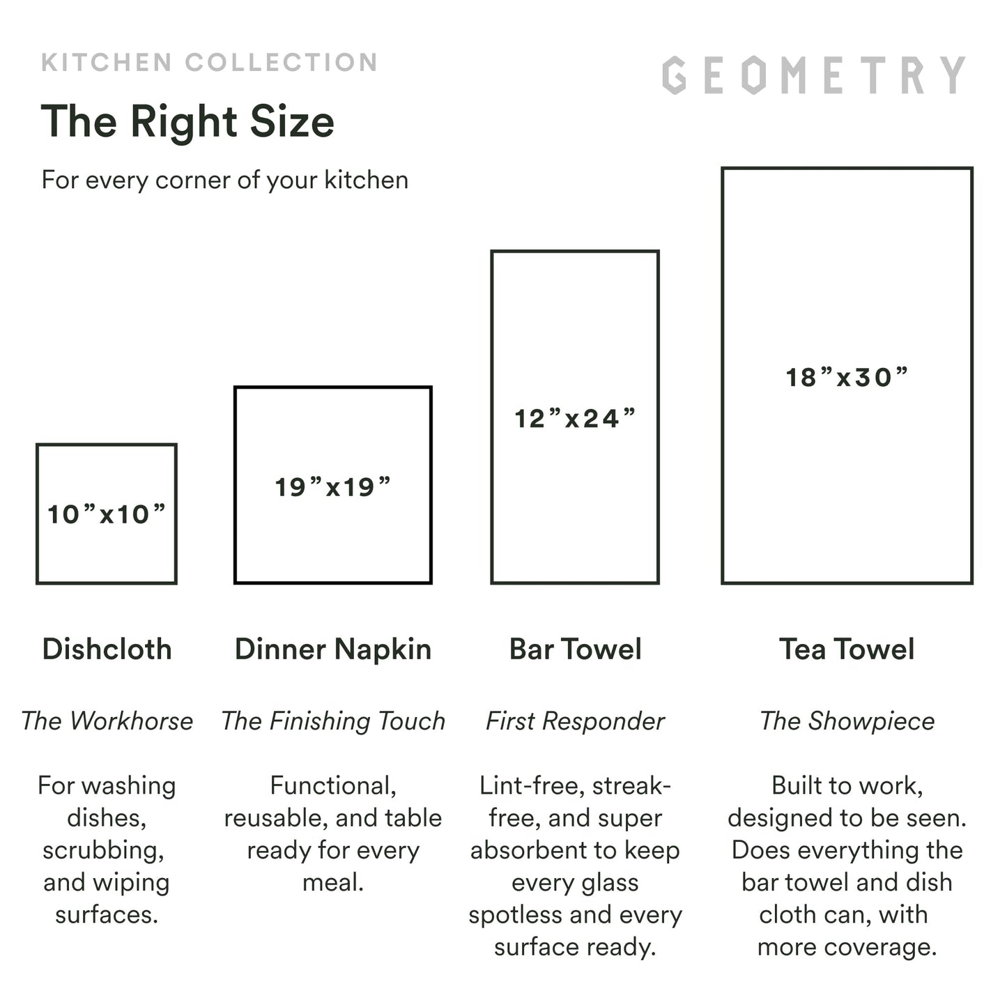 GEOMETRY Christmas Kitchen Towels - Quick Dry Microfiber Cloth Dish Towels for Kitchen Drying - Premium Quick Dry Towel - Peppermint Pop