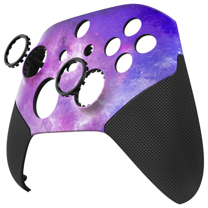 eXtremeRate ASR Version Redesigned Shell for Xbox Core Wireless Controller - Performance Rubberized Grip, Anti Sticks Rubbing Rings - Custom Faceplate for Xbox Series X & S Controller - Nebula Galaxy