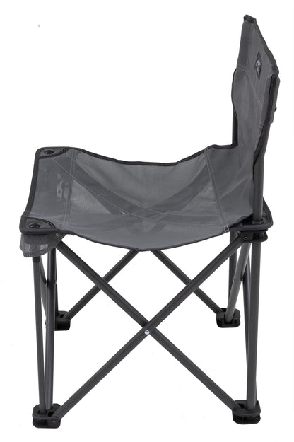 ALPS Mountaineering Adventure Folding Camping Chairs - Durable Mesh Fabric Over Powder Coated Aluminum with Simple Compact Design and Shoulder Carry Bag, Charcoal