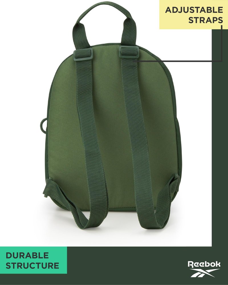 Reebok Womens Backpack - Zipper Closure Mini Lightweight Backpack Purse for Women - Everyday Bag & Travel Bag for Women, Reagan Green