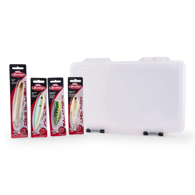 Berkley Choppo Topwater Fishing Lure, Bone, Size 120, Cupped Propeller Tail for Balance of Sound and Spray, Equipped with Sharp Fusion19TM Hook
