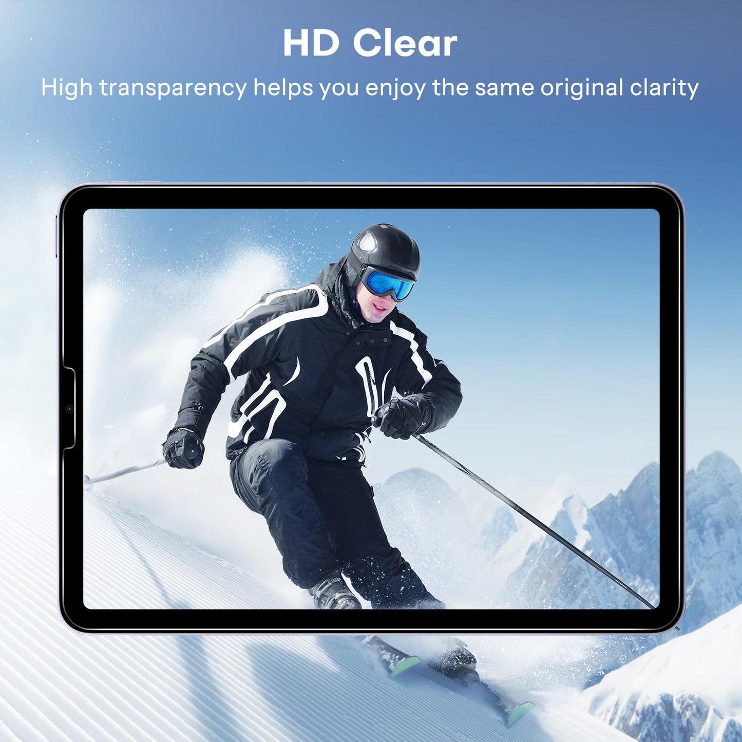 OMOTON Screen Protector for iPad Air 5th 4th Generation (Air 5/4, 10.9 Inch, 2022/2020) iPad Pro 11 Inch (2022/2021/2020/2019) Tablet - Tempered Glass, Case Friendly, Apple Pencil Compatible, 2 Pack