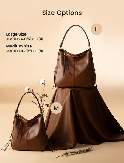 Handbags for Women Large Designer Ladies Hobo bag Bucket Purse Faux Leather