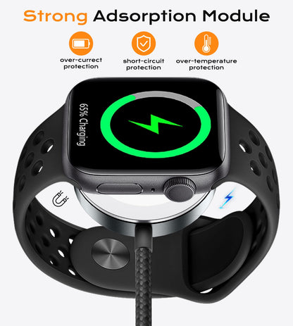 Temdan for Travel Vacation Essentials,3 in 2 USB C Cable for Apple Watch Charger/iPhone 17 Charger/Lightning,Multi Charging Cable Cord,Camping Essentials,Designed for iWatch &iPhone 16-12-5FT Purple