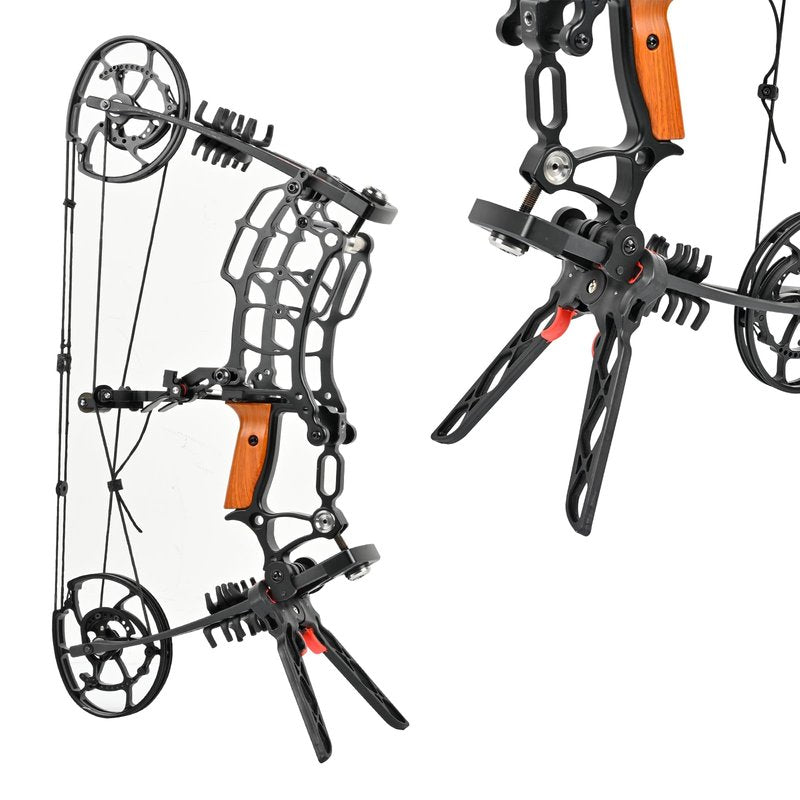 FENJANER Archery Bow Stand - Bow Jack - Folding Bow Stands for Compound Bow - Removable Bipod Stand for Outdoor Bow Hunting - Bow Shooting Accessories