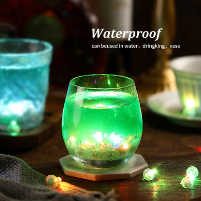 ZGWJ 100PCs Balloon Lights Mini, Battery Powered, Long Standby Time Waterproof Led Round Light for Birthday Party Paper Lantern Balloon Easter Eggs Wedding Christmas Halloween Decorations