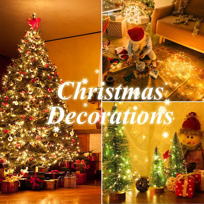 LetsFunny 300 LED Christmas String Lights with 8 Lighting Modes, 108FT - UL Certified Outdoor & Indoor Fairy Lights for Tree, Patio, Garden, Party, Wedding, Halloween, Holiday Christmas Decorations