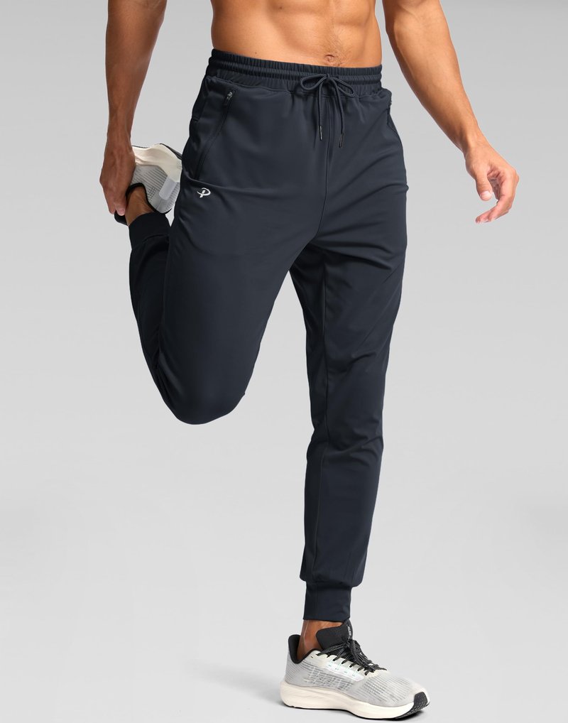 Pudolla Men's Lightweight Sweatpants with Pockets Mens Gym Pants Track Pants Men's Joggers(Dark Grey XL)