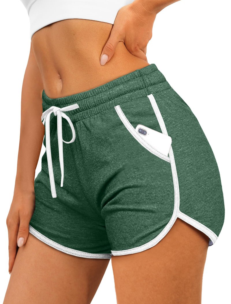 Aloodor Biker Shorts Women Summer Outfits Beach Vacation Clothes Travel Outfits with Pockets