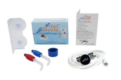 Oral Breeze ShowerBreeze | Oral Irrigator & Water Pick Teeth Cleaner for Braces, Gums, Implants | Shower-Powered, No Batteries, No Mess | Adjustable Pressure & Unlimited Warm Water
