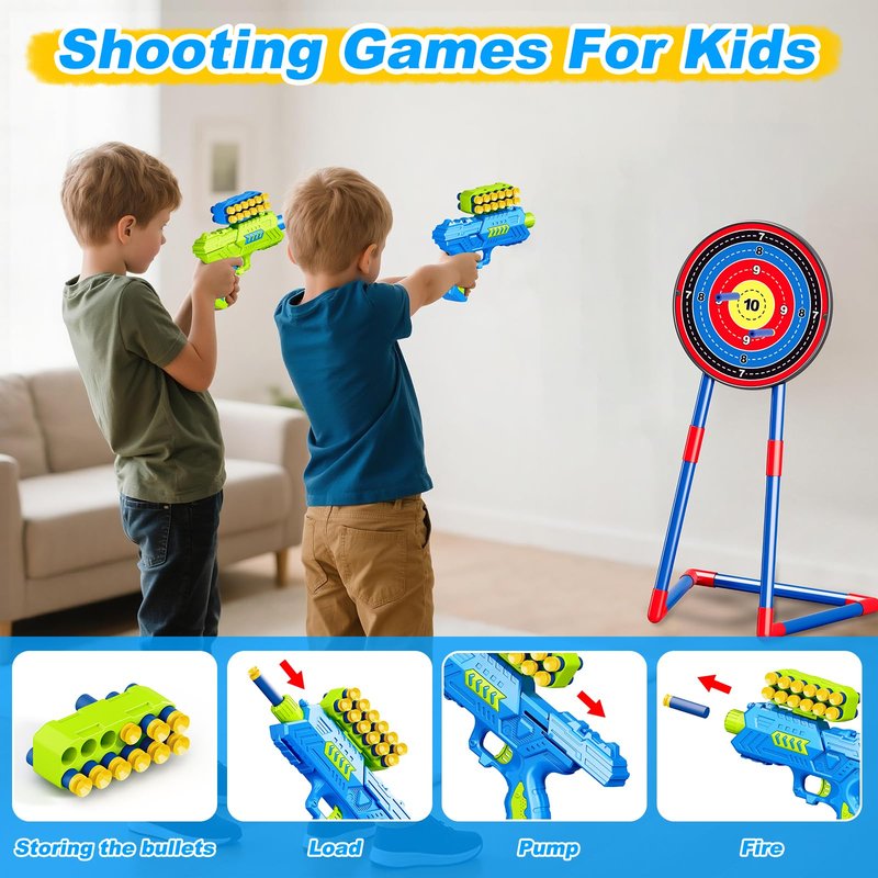 AuroTops 2 in 1 Pack Bow and Arrow Set for Kids 6 Year Old Boy Gifts Boy Toys Age 6-8,Archery Set with Lights Sport Shooting Games for Kids 5-12 Year Old Birthday Gifts Indoor Outdoor