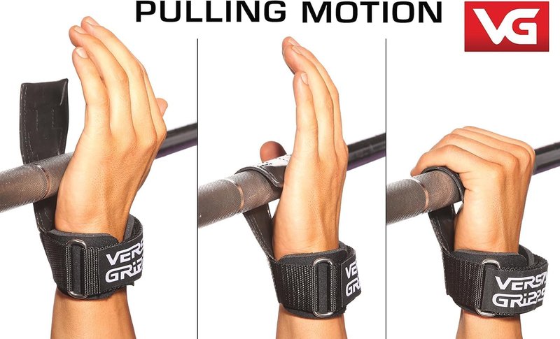 Wrist Straps for Weightlifting - Versa Gripps Pro | Made in USA, Durable Training Accessory