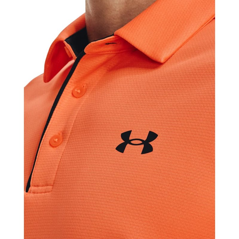 Under Armour Men's Tech Golf Polo, (866) Orange Blast / / Black, 4X-Large