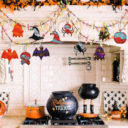 30Pcs Halloween Mini Pop Keychain Fidget Toy, Halloween Party Favors Supplies, Silicone Mini Pop Toys Bulk for Kids Anxiety Stress Reliever for Adults