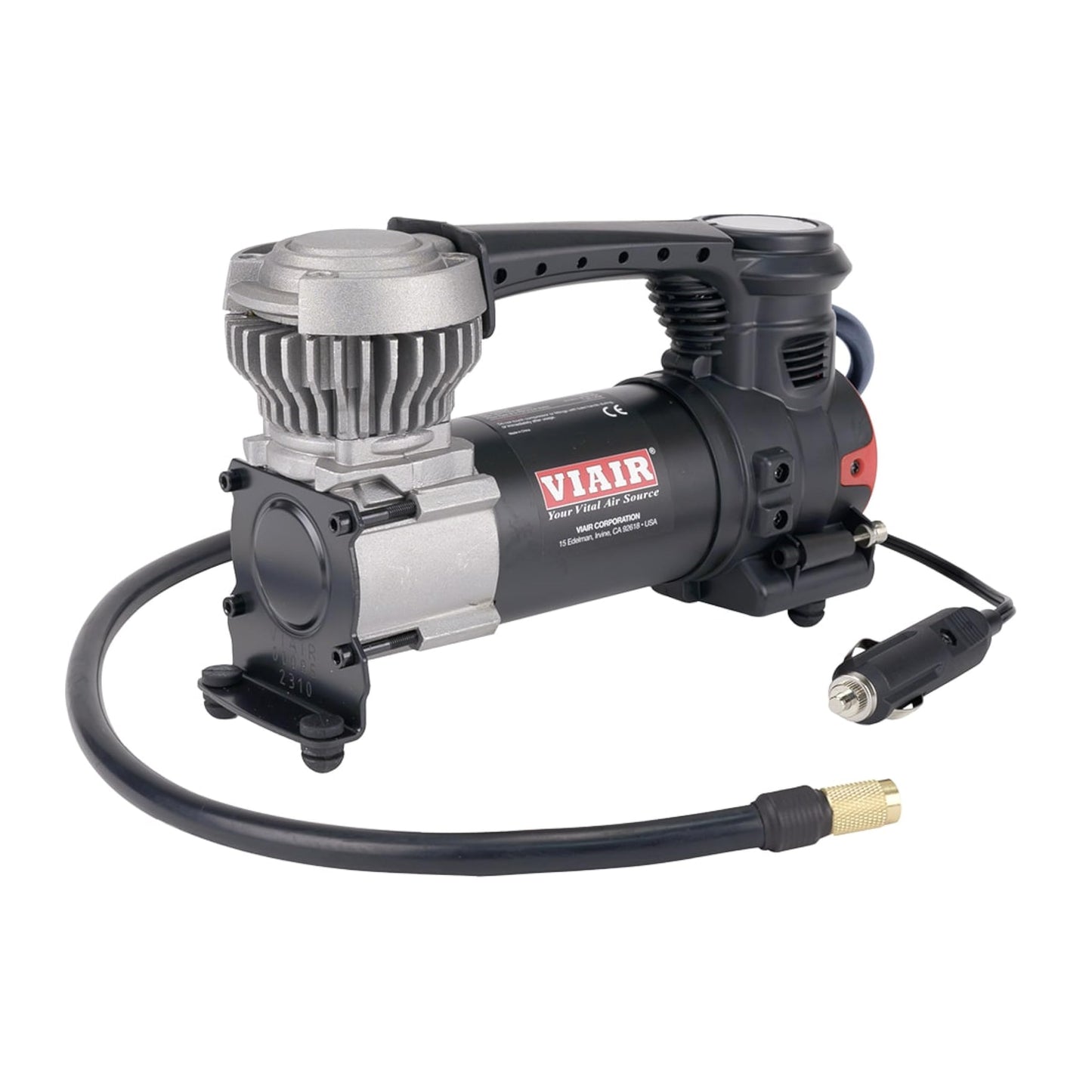 VIAIR 85P - 00085 Tire Inflator Portable Air Compressor for Car, Truck & SUV 12V On/Offroad Tire Pump Air Compressor Portable Heavy Duty 60 PSI, Cigarette Plug, Twist Chuck