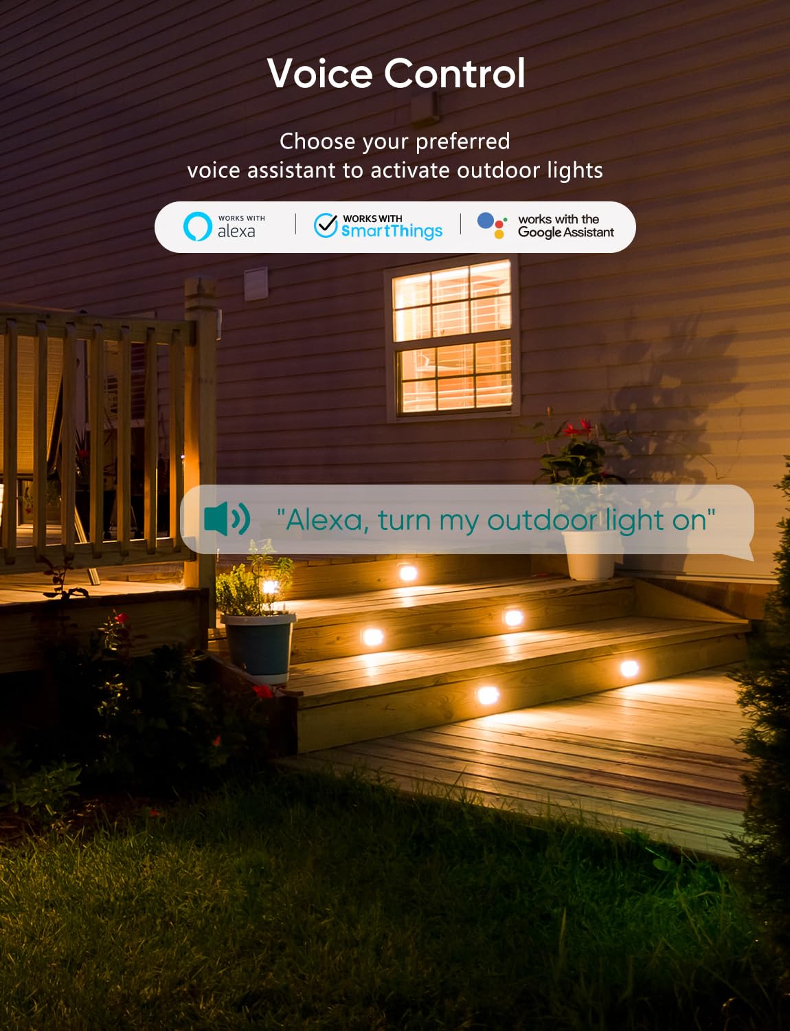 TREATLIFE Outdoor Smart Plug with 2 Individual Control Outlets, IP64 Weather Resistance, Smart Home Outlet Timer Compatible with Alexa, Google Home and SmartThings, 2.4GHz WiFi Only, No Hub Required