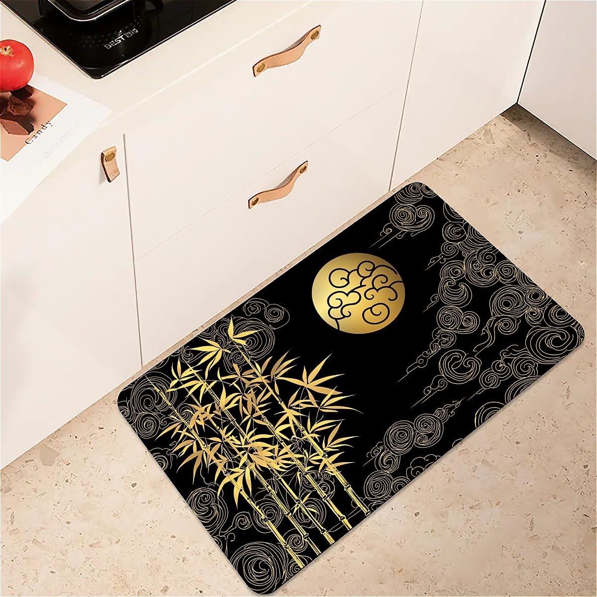 ZHUZHISHAN Diatomaceous Earth Bath Mat,Clouds -Non-Slip Volume Super Absorbent Fast Drying Eco-Friendly Easy to Clean for Bathroom Kitchen Door mat 16×24Inch (40 * 60cm)