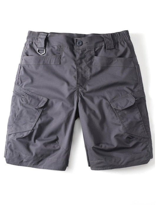 AKHIKING Men's Outdoor Tactical Stretch Cargo Shorts Outdoor Lightweight Ripstop Work Hiking Shorts Grey 38