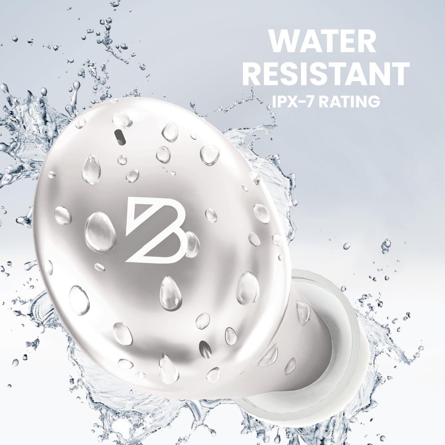 Back Bay Audio Tempo 30 Wireless Earbuds for Small Ears - Award-Winning Sound, Sweatproof Bluetooth Earbuds, Comfortable Ear Buds for Women, Silver Earphones Small Ear Canals, Long Battery Headphones