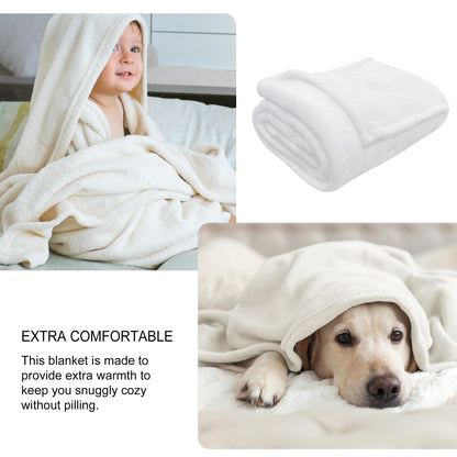 Glawry Halloween Throw Blanket for Bed,51x59 Inch, Cute Funny Ghost Pumpkin Lantern Spooky Lovely Holiday Cartoon Kawaii for Kids Boys Girls Nursery Soft Cozy Flannel Blankets for Sofa Couch Chair