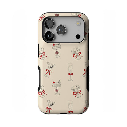 Casely iPhone 17 Pro Max Case | On The Dot | Maroon Polka Dot | Compatible with MagSafe | Bold Protective Design