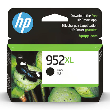 HP 952XL Black High-yield Ink Cartridge for HP Printers | Works with HP OfficeJet 8702; HP OfficeJet Pro 7720, 7740, 8210, 8216, 8710, 8715, 8720, 8725, 8730, 8740 | Eligible for Instant Ink | F6U19AN