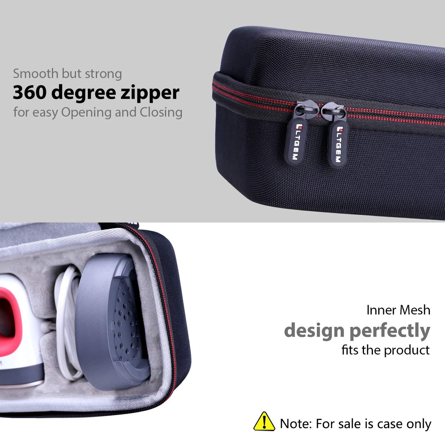 ZKMAGIC LTGEM Hard Carrying Case for Cricut EasyPress Mini Heat Press - Travel Protective Storage Bag, Aidsadd32, Minimalist