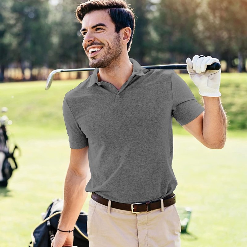 Men's Golf Polo Shirts - Casual Moisture-Wicking Quick-Dry Short Sleeve | Comfortable Fit