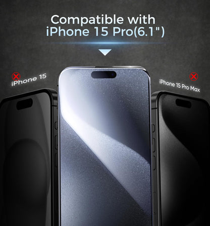 MAGIC JOHN 3rd Gen Upgraded for iPhone 16ProMax Privacy Screen Protector 6.9 Inch,25°Anti-Spy Screen,Shockproof Tempered Glass,Auto Dust-Removal,Bubble Free,Easy Installation,2 Pack