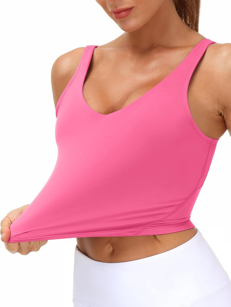 Womens' Longline Sports Bra - Wirefree & Padded for Medium Support | Comfortable Fit