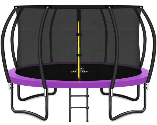 JELENS Trampoline 8FT 10FT 12FT 14FT 15FT 16FT, Recreational Trampolines with Enclosure Net, Outdoor Anti-Rust Trampolines for Kids and Adults, ASTM Approved