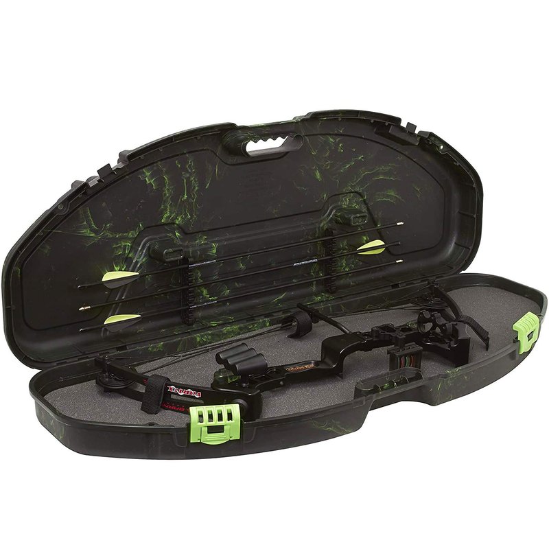 Plano Protector Ultra Compact Pillar Locked Protective Bow Case, Black, Archery Storage, Lockable, Padded Protection, Holds Up to 6 Arrows
