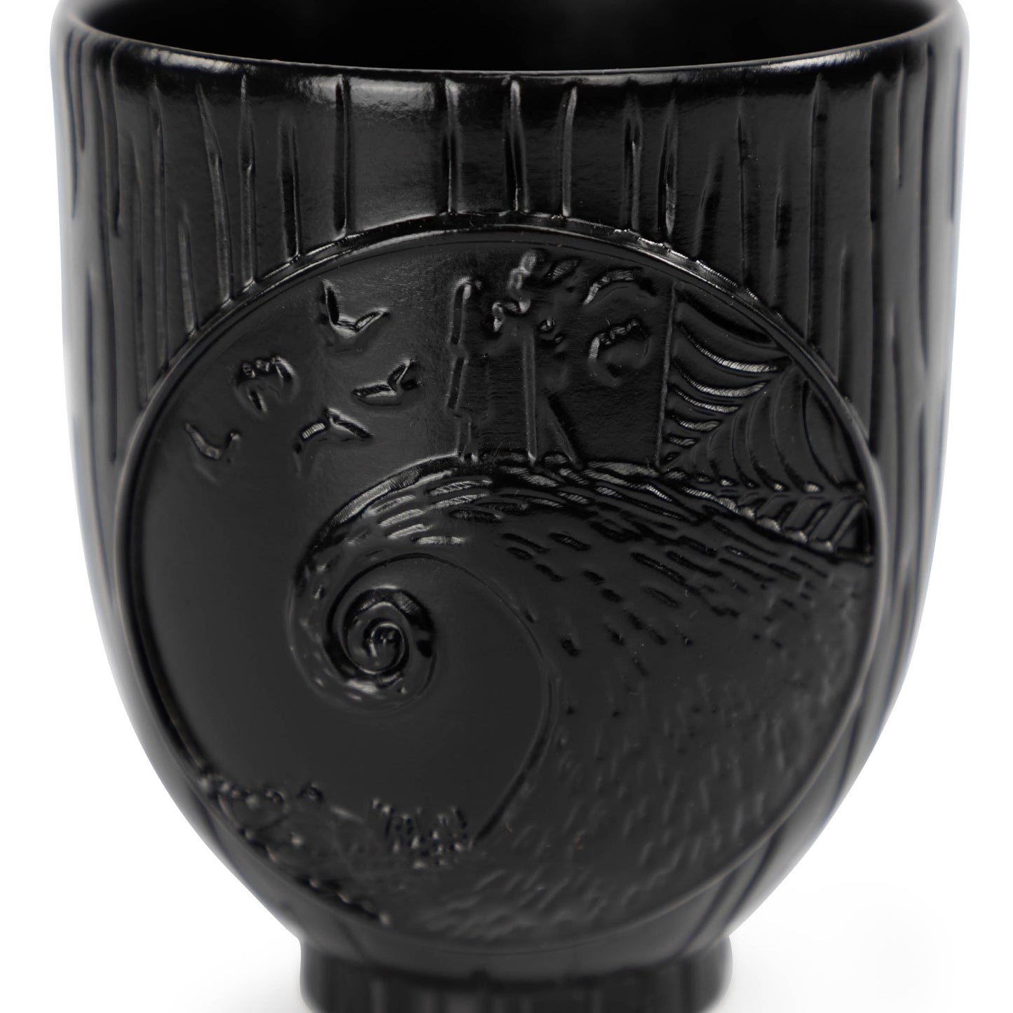 Jay Franco Disney Nightmare Before Christmas Tumbler - Black Resin Toothbrush/Pen Holder Features Jack & Sally - Bathroom Décor