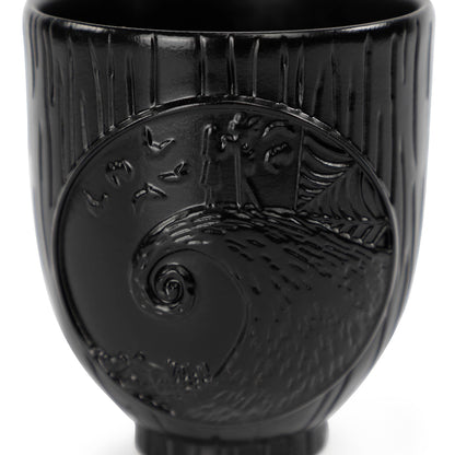 Jay Franco Disney Nightmare Before Christmas Tumbler - Black Resin Toothbrush/Pen Holder Features Jack & Sally - Bathroom Décor