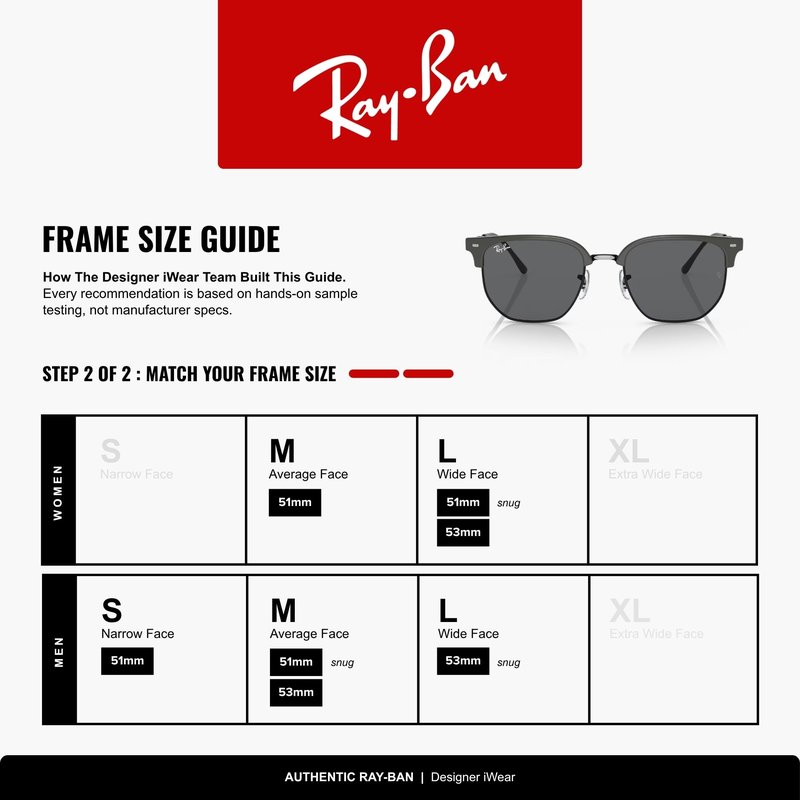 Ray-Ban RB4416 New Clubmaster 6653B1 53MM Grey On Black/Dark Grey Square Sunglasses for Men for Women