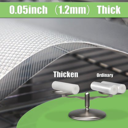 AMZABBY Wire Shelf Liner 12x197'' Clear Shelf Liner Kitchen,Cabinets,Drawer Liner, Cupboard, Under Sink, Pantry,Non-Adhesive Liner,Stain-Proof Shelf,1.2mm Thicken/Waterproof/Anti-Slip Liners