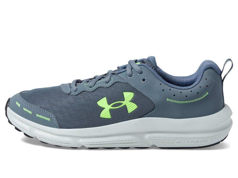Under Armour Men's Charged Assert 10, (101) Gravel/Gravel/Lime Surge, 15, US