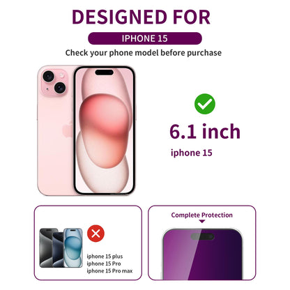 2 Pack Privacy Screen Protector for iPhone 16 Pro Max Tempered Glass 6.9inch Private Saver Anti-Spy Eye Protection Anti-Scratch Full Coverage