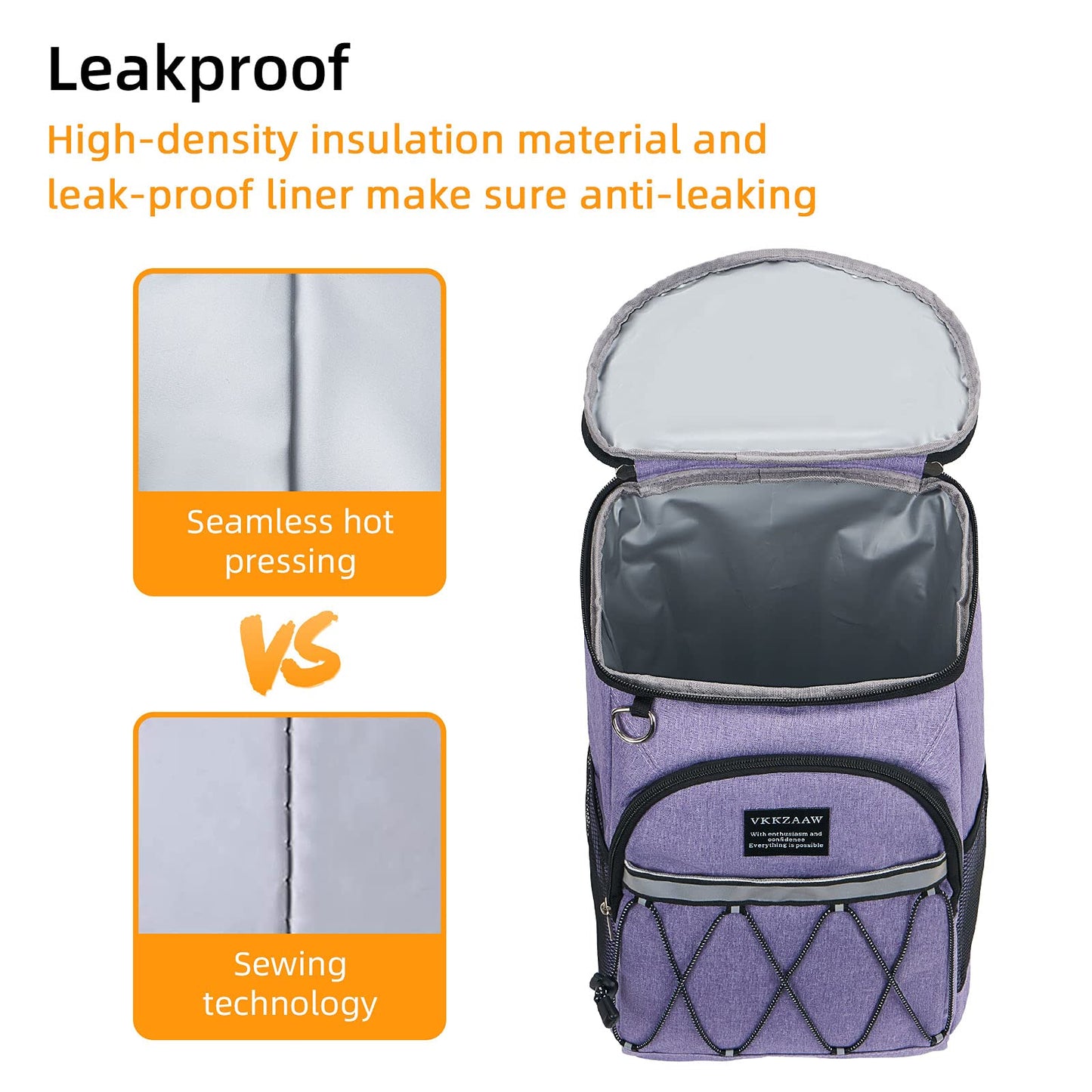 Backpack Cooler Backpack 26 Cans Insulated Leak Proof for Women Men Beach Camping Picnic Fishing Hiking Lunch Backpack Waterproof Cooler