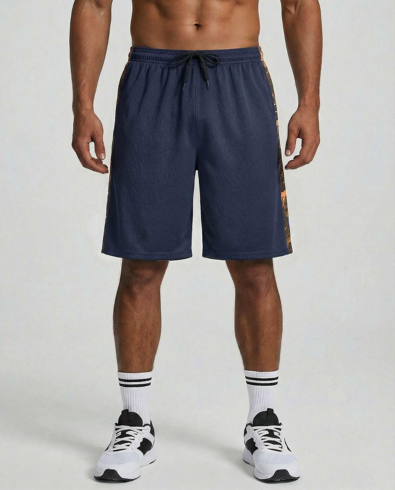 Real Essentials 5 Pack: Men’s 9" Mesh Shorts – Athletic Gym, Workout, Basketball, Running, Casual Lounge Activewear Pockets, Set 4,XL